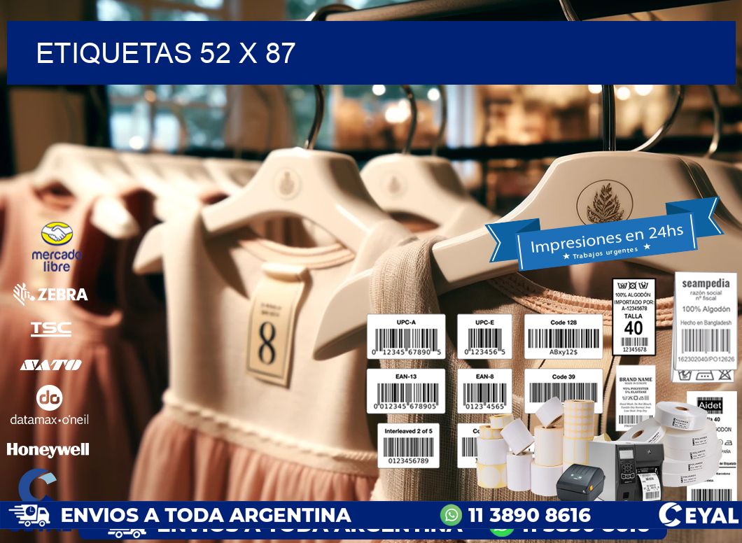 ETIQUETAS 52 x 87
