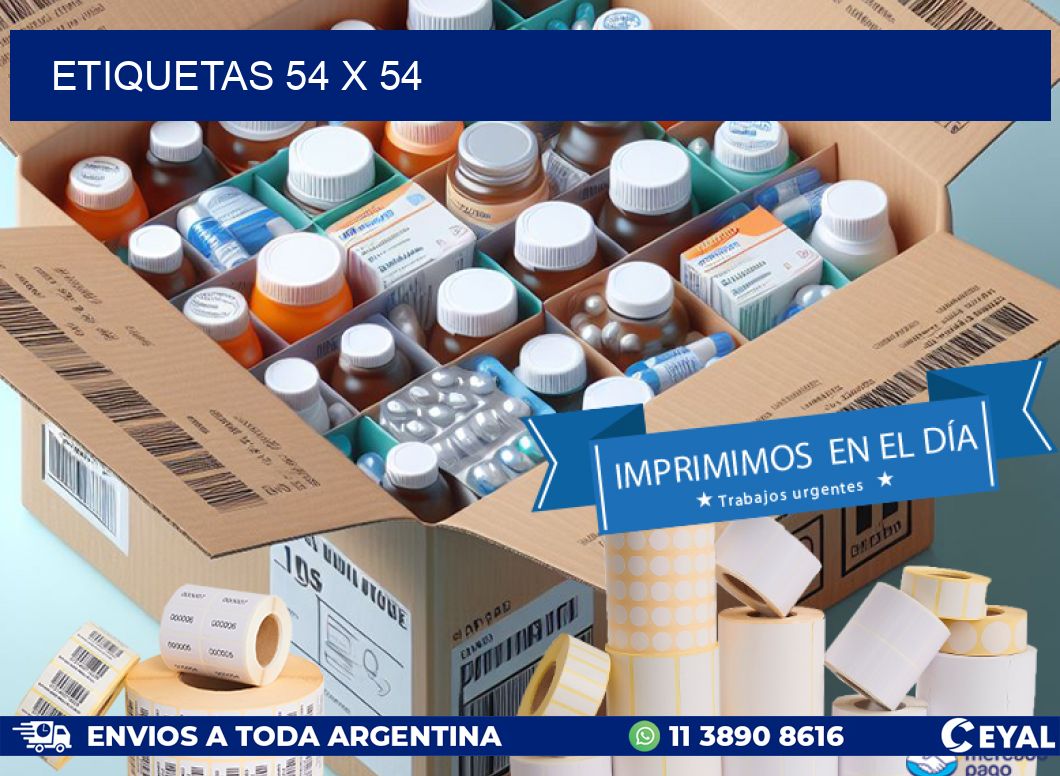 ETIQUETAS 54 x 54