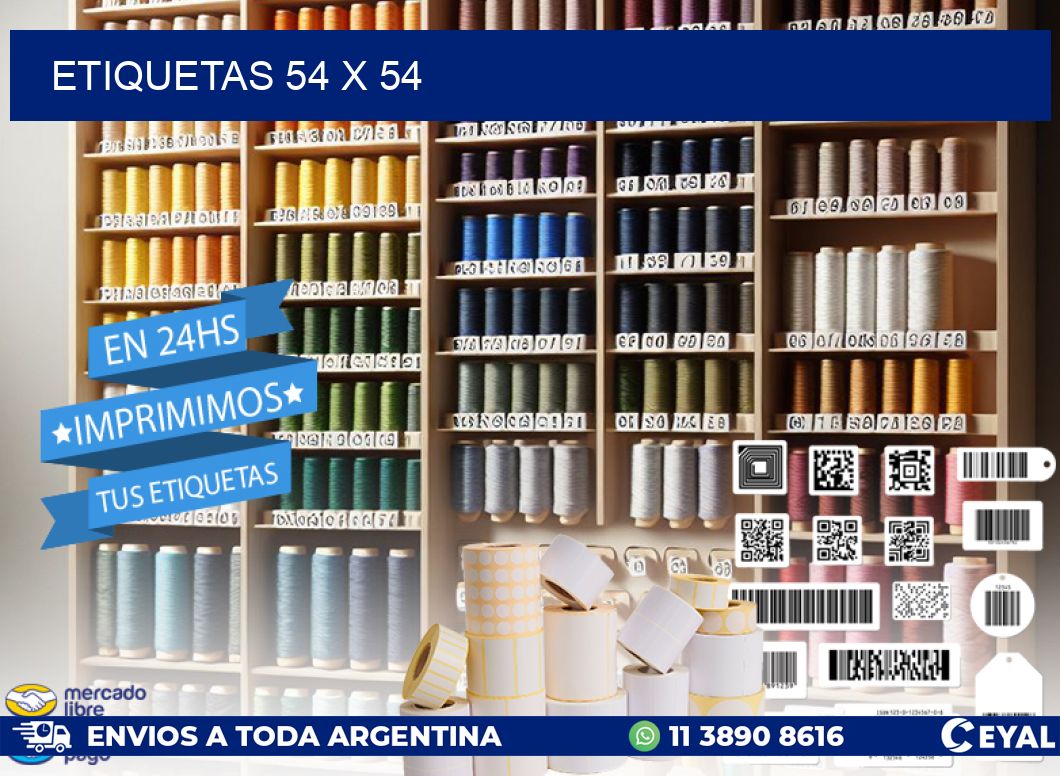ETIQUETAS 54 x 54