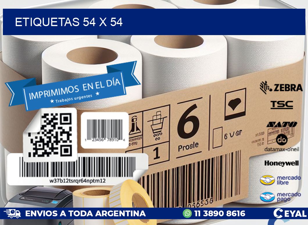 ETIQUETAS 54 x 54