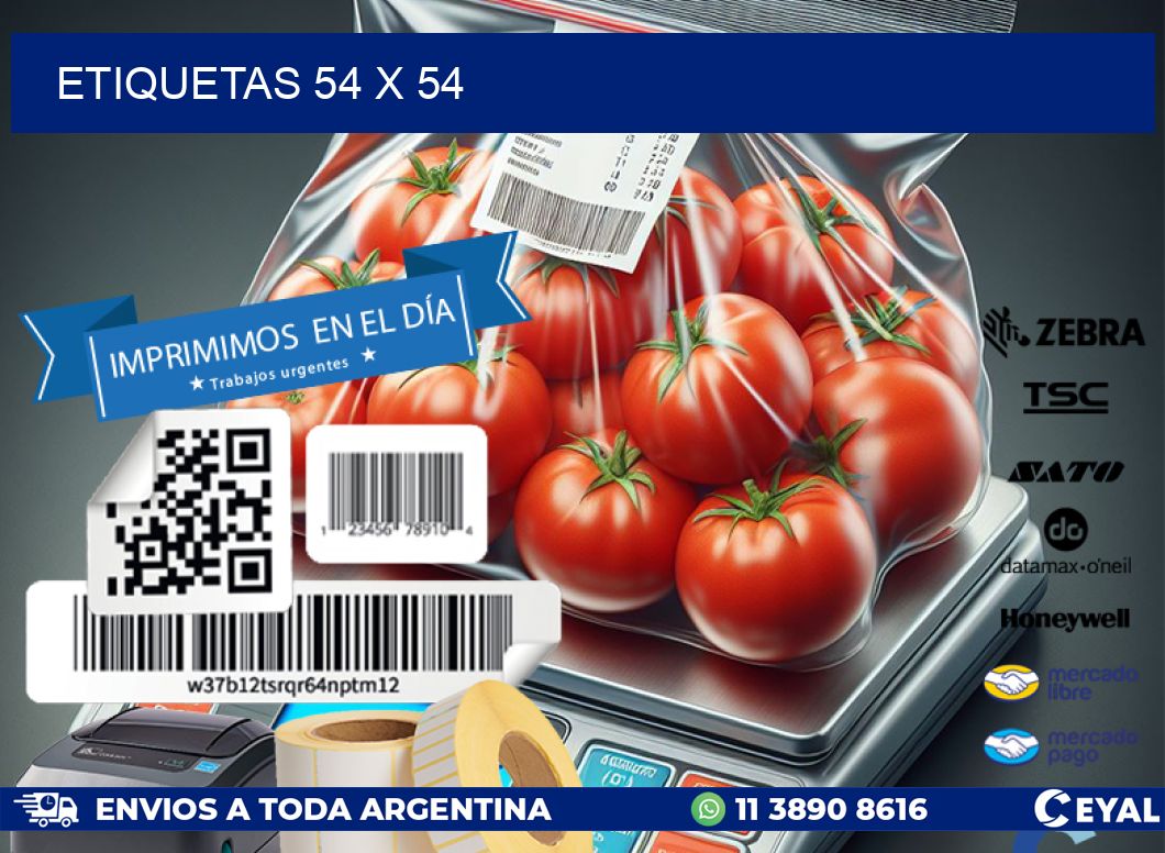 ETIQUETAS 54 x 54