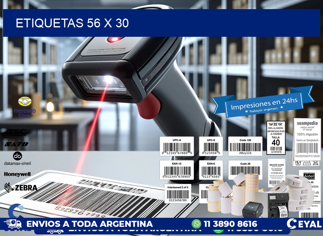 ETIQUETAS 56 x 30