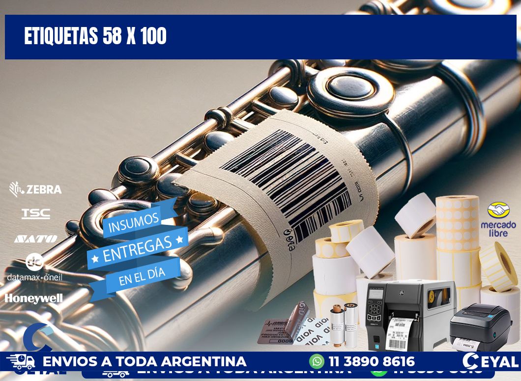 ETIQUETAS 58 x 100