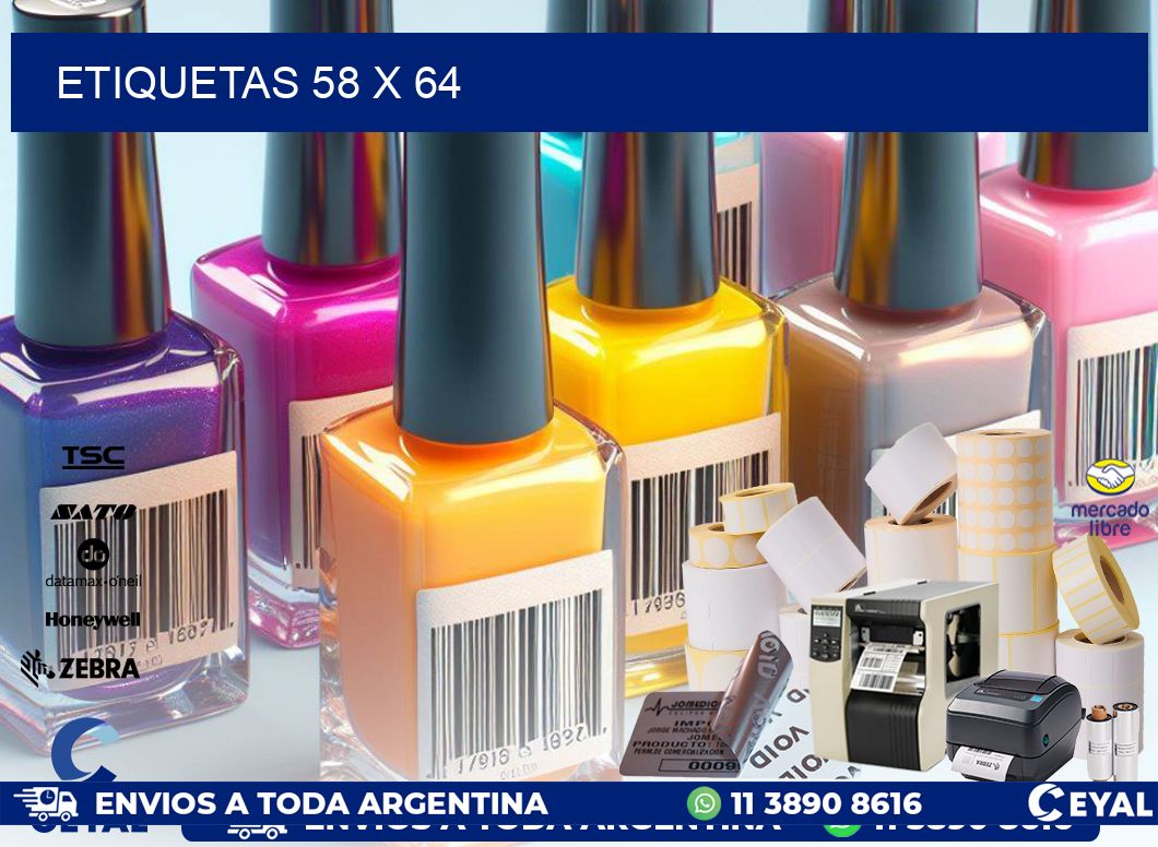 ETIQUETAS 58 x 64