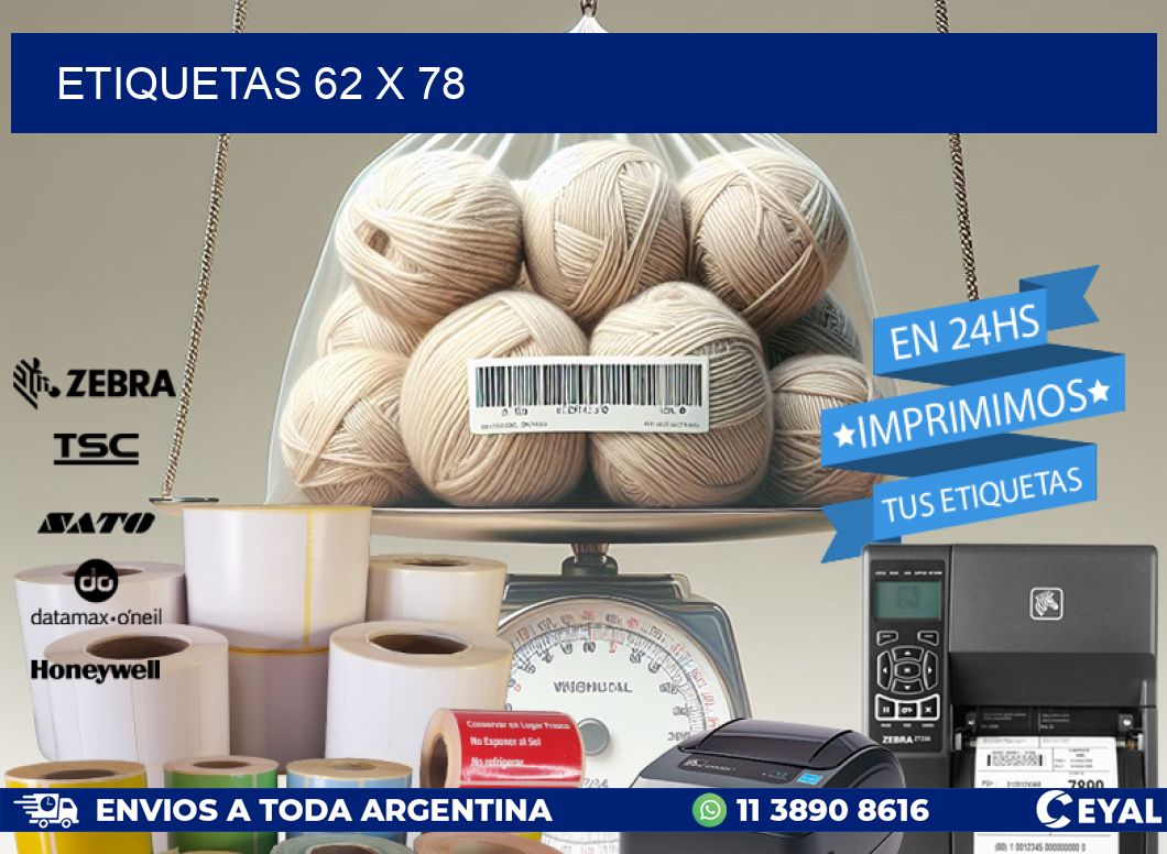 ETIQUETAS 62 x 78