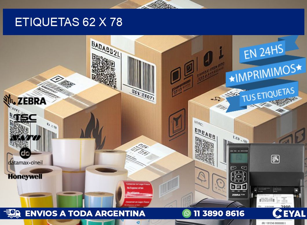 ETIQUETAS 62 x 78
