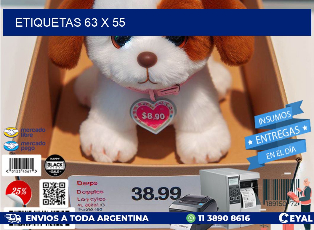ETIQUETAS 63 x 55