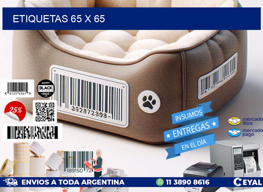 ETIQUETAS 65 x 65