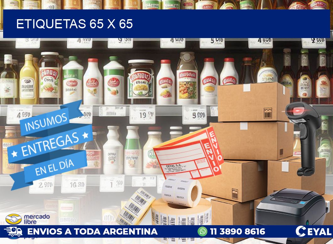 ETIQUETAS 65 x 65