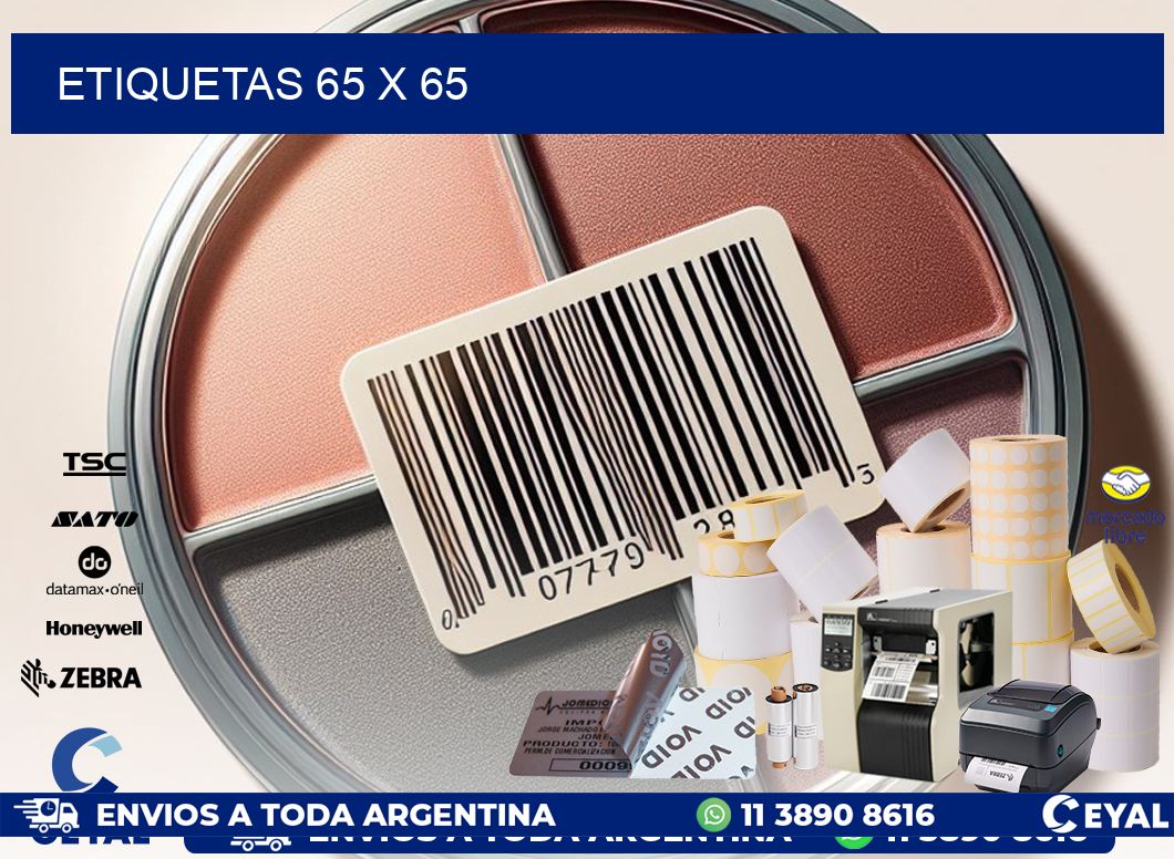 ETIQUETAS 65 x 65