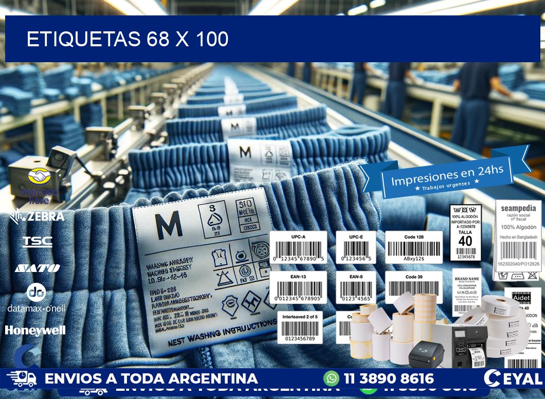ETIQUETAS 68 x 100