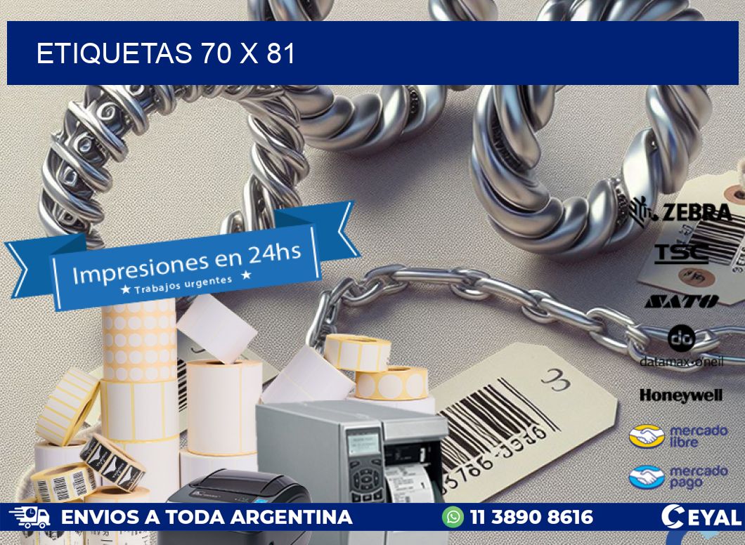 ETIQUETAS 70 x 81