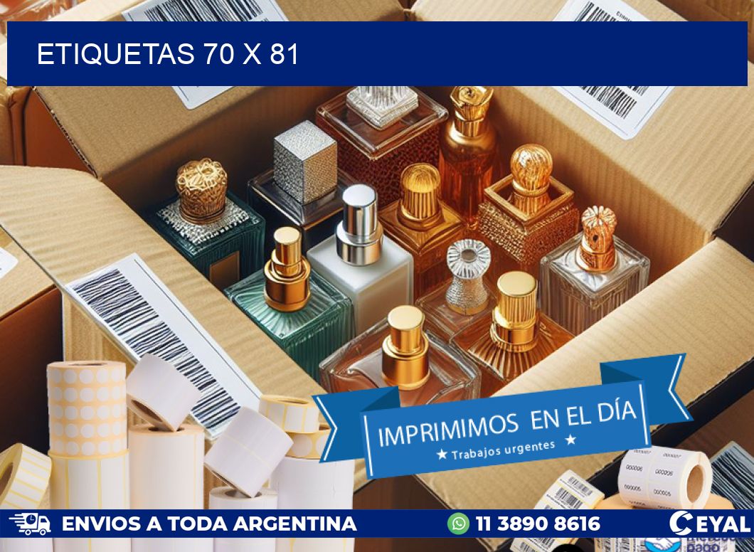 ETIQUETAS 70 x 81