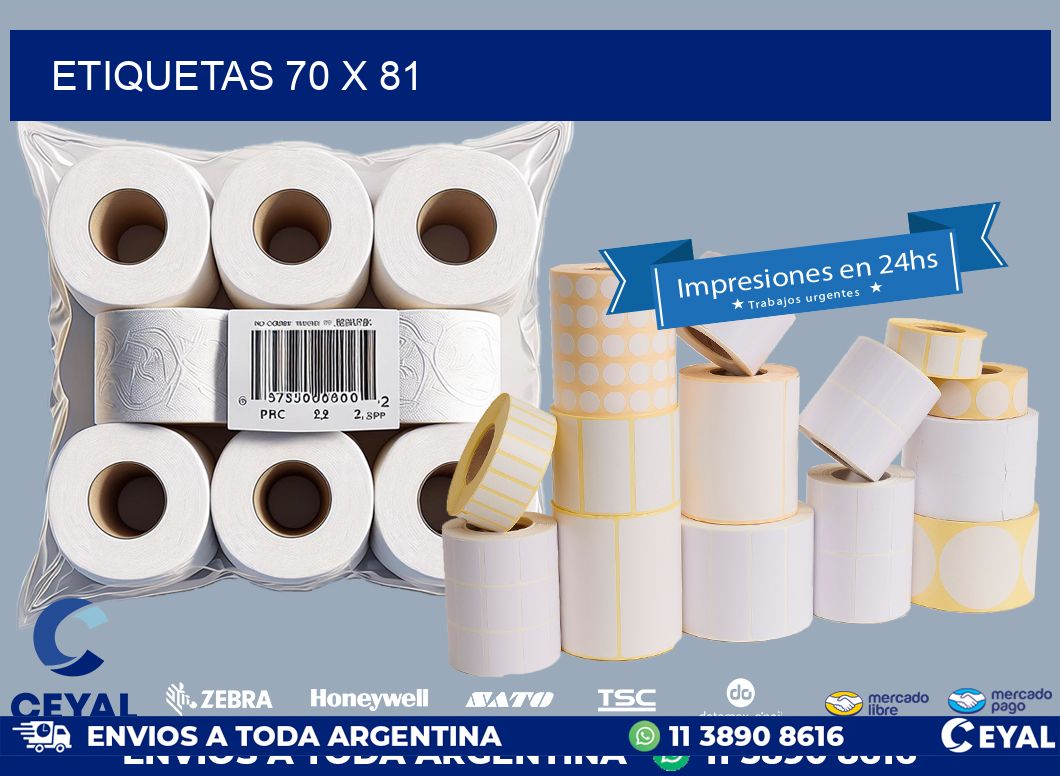 ETIQUETAS 70 x 81