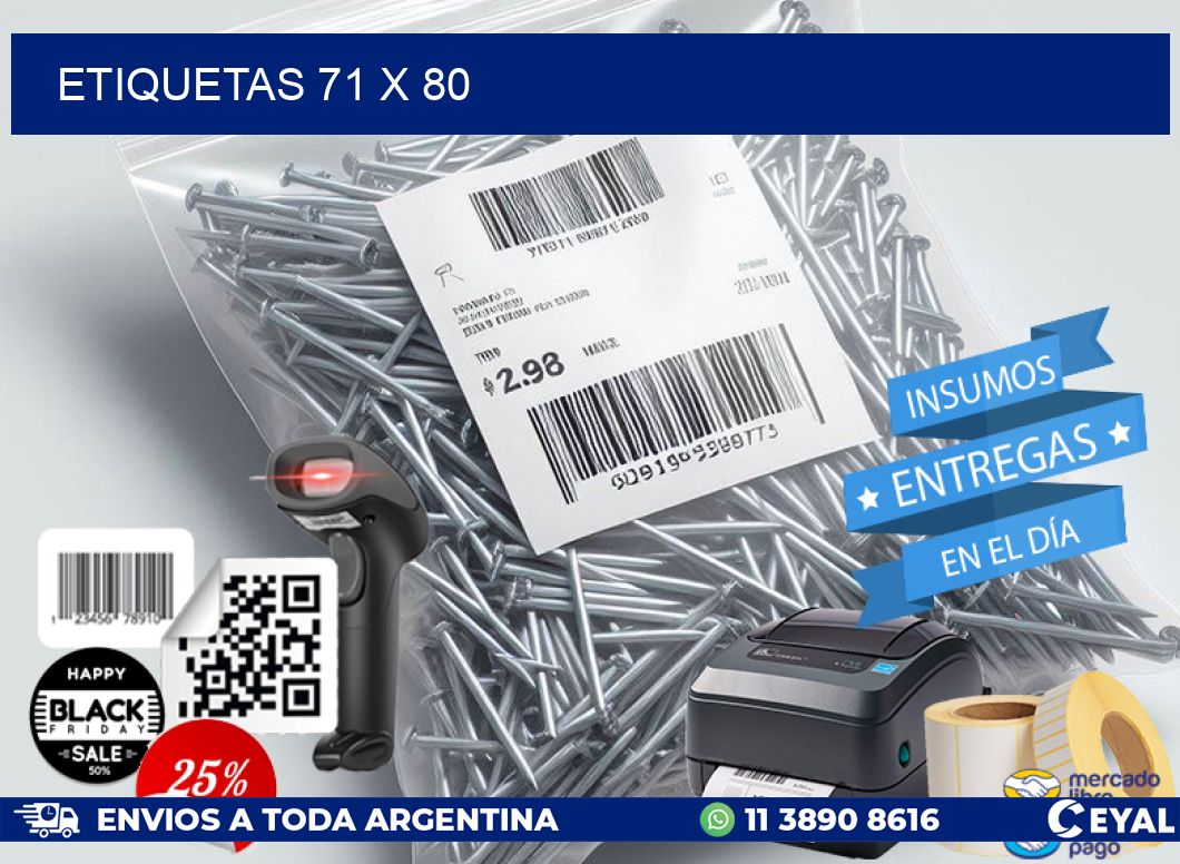 ETIQUETAS 71 x 80