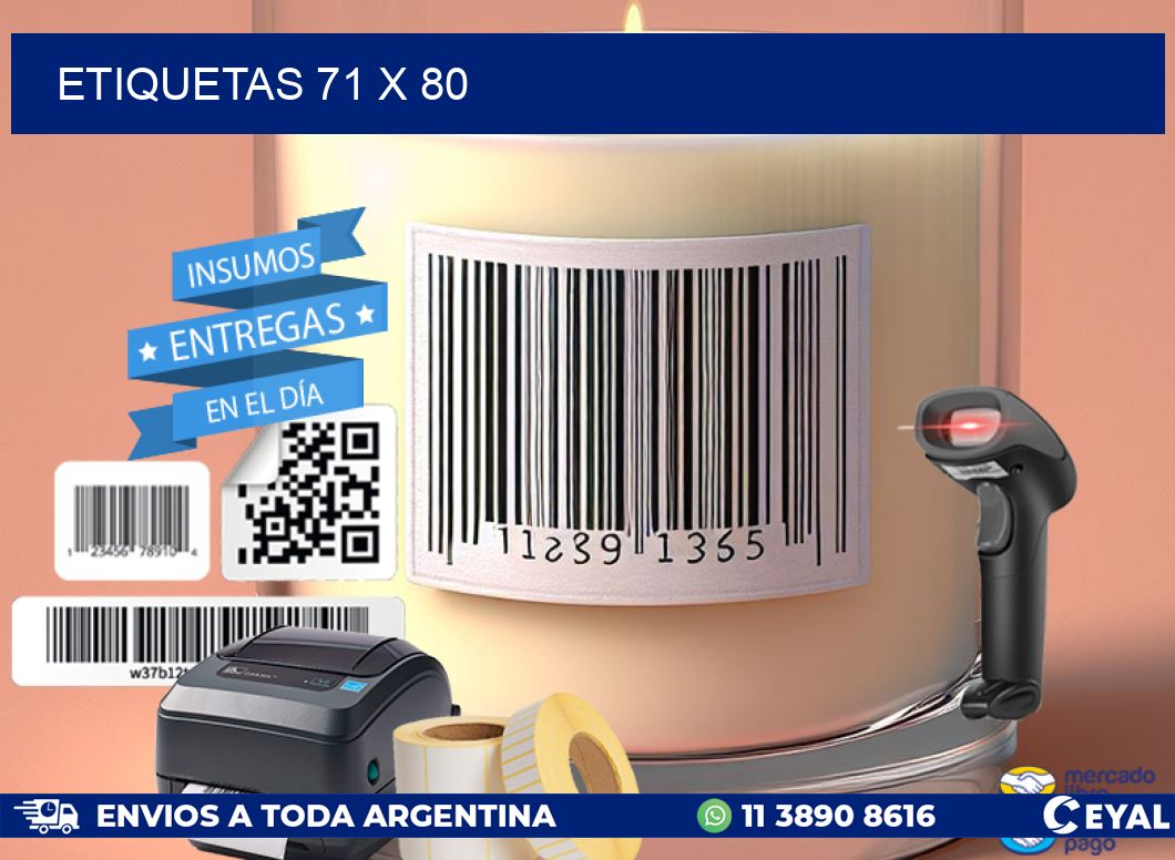 ETIQUETAS 71 x 80