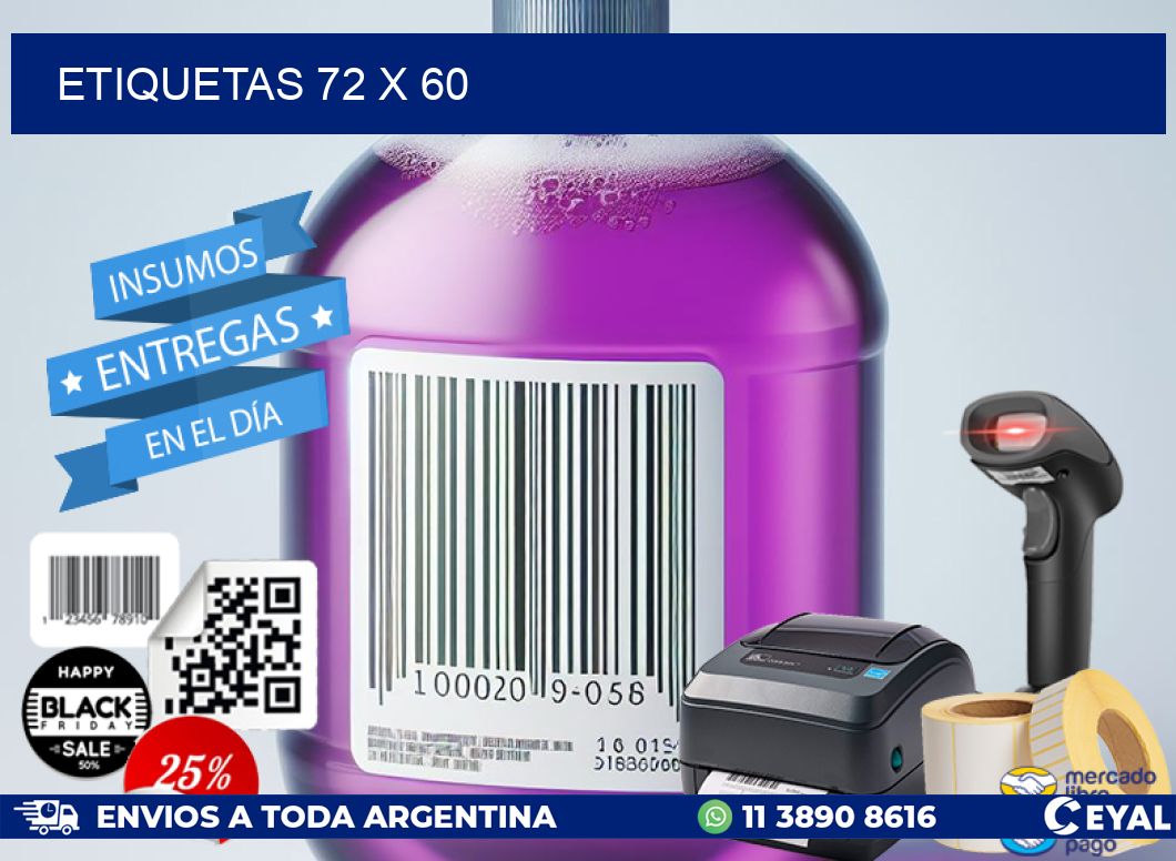 ETIQUETAS 72 x 60