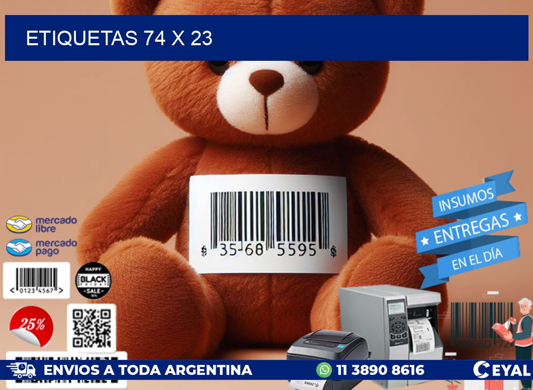 ETIQUETAS 74 x 23