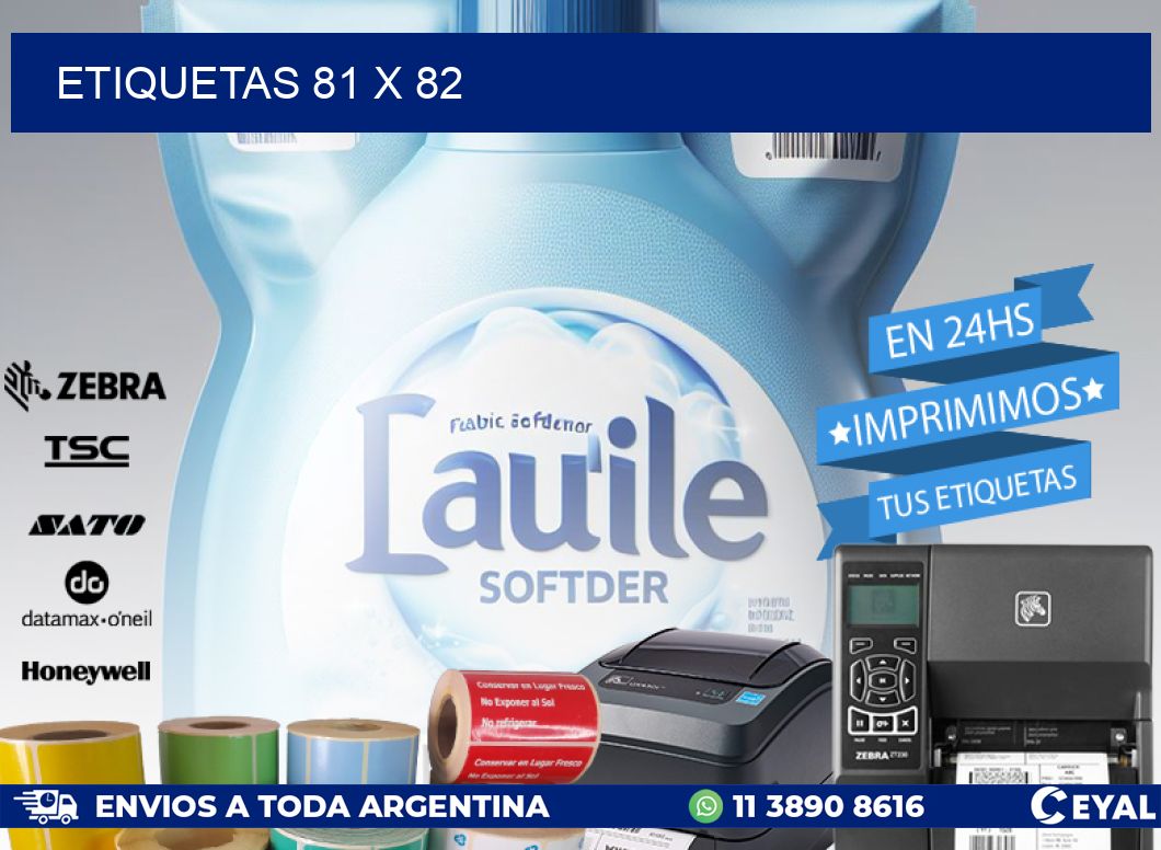 ETIQUETAS 81 x 82