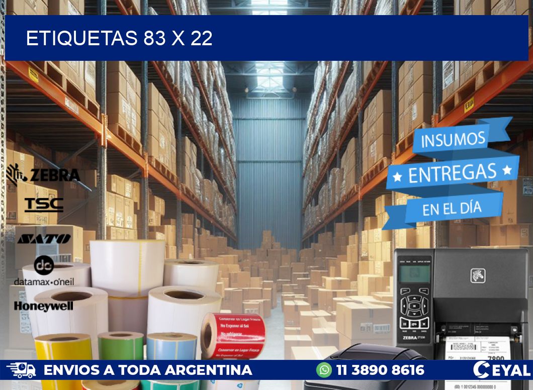 ETIQUETAS 83 x 22