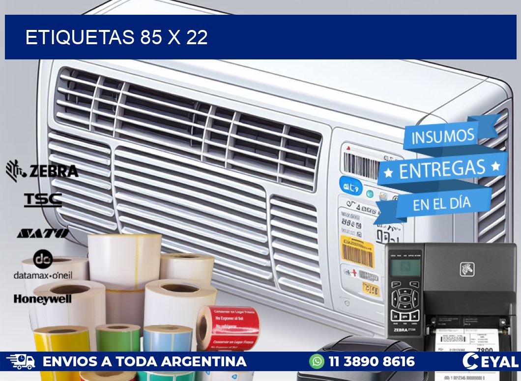 ETIQUETAS 85 x 22