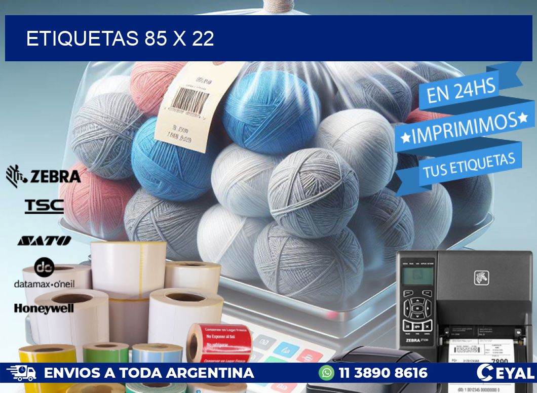 ETIQUETAS 85 x 22