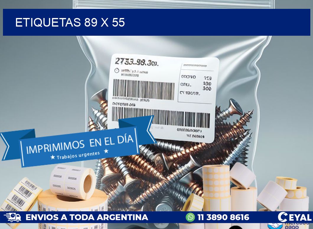 ETIQUETAS 89 x 55