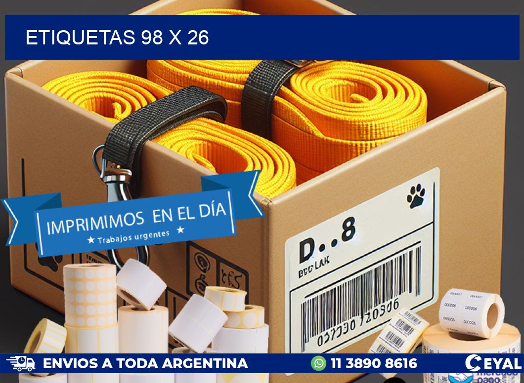 ETIQUETAS 98 x 26