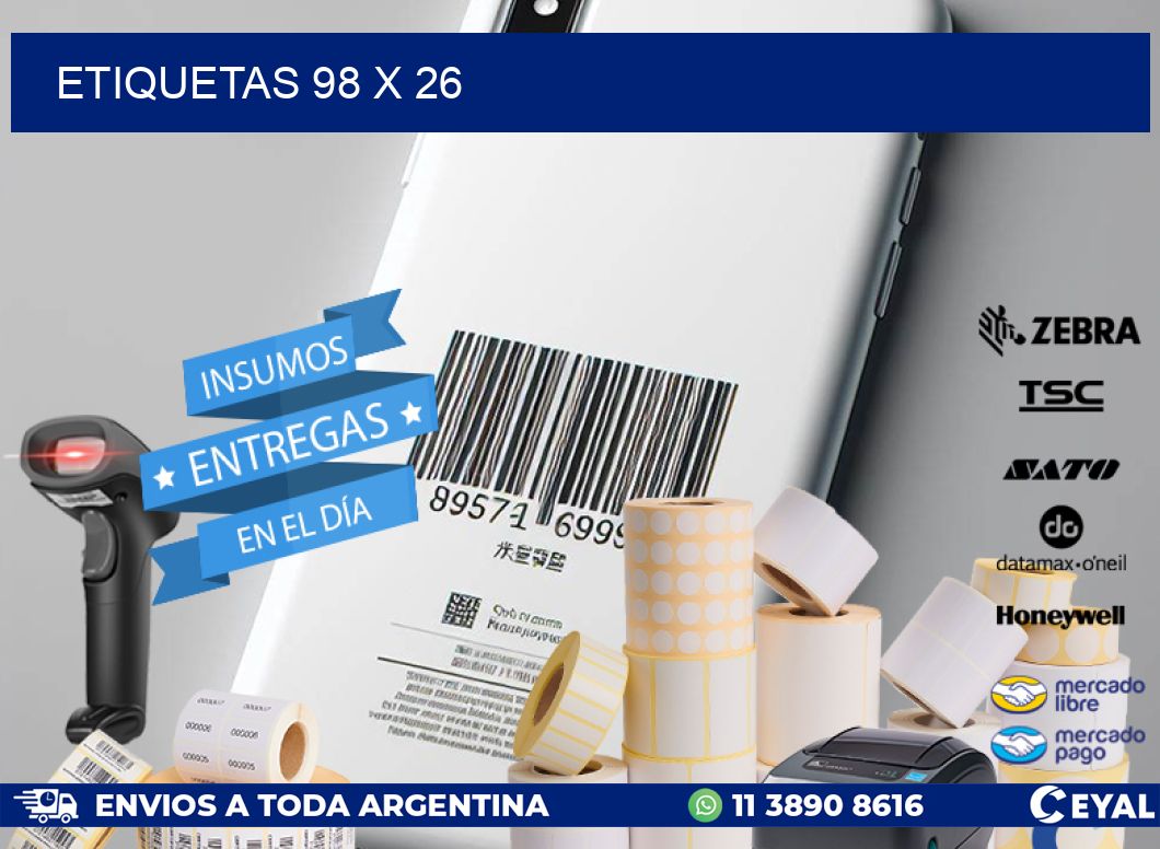 ETIQUETAS 98 x 26