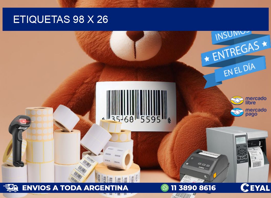 ETIQUETAS 98 x 26