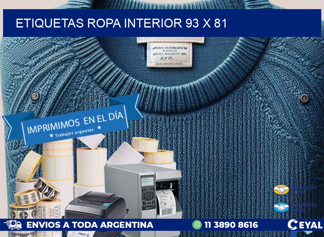 ETIQUETAS ROPA INTERIOR 93 x 81