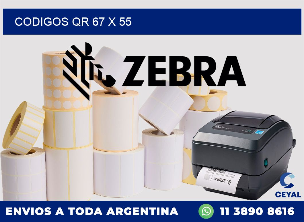 CODIGOS QR 67 x 55