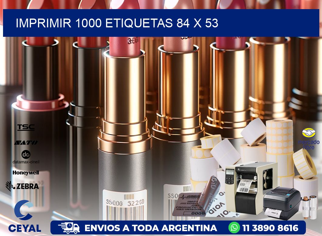 IMPRIMIR 1000 ETIQUETAS 84 x 53