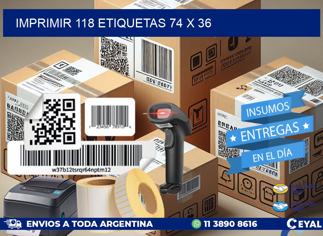 IMPRIMIR 118 ETIQUETAS 74 x 36