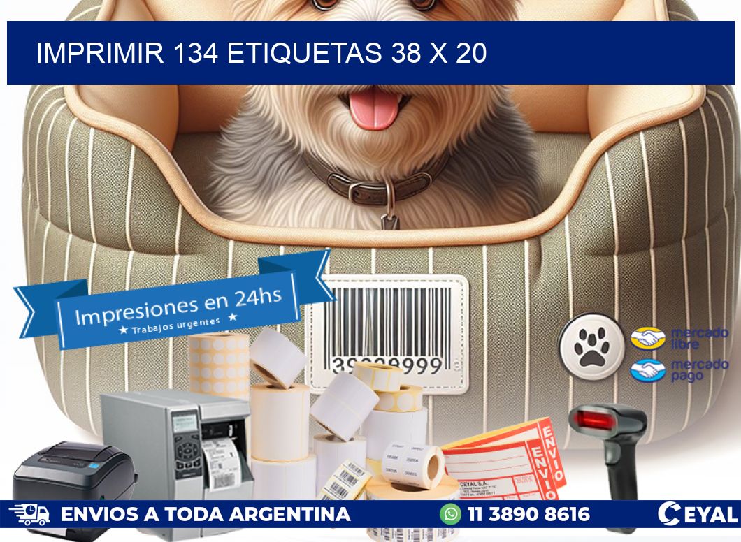 IMPRIMIR 134 ETIQUETAS 38 x 20