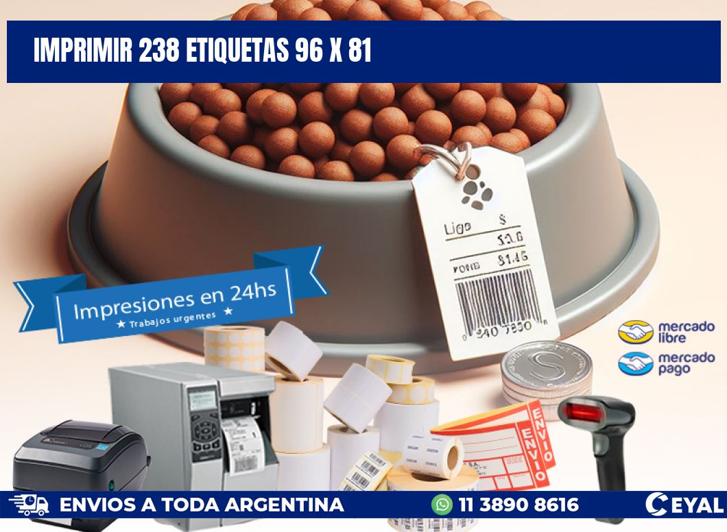 IMPRIMIR 238 ETIQUETAS 96 x 81