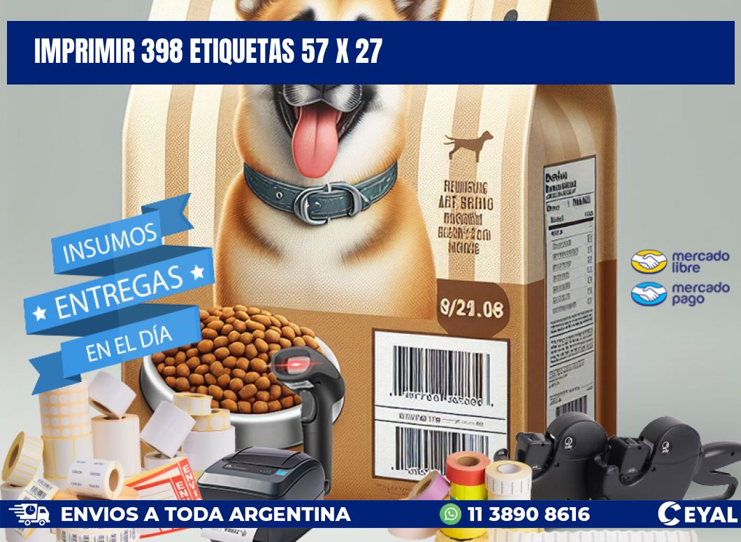 IMPRIMIR 398 ETIQUETAS 57 x 27