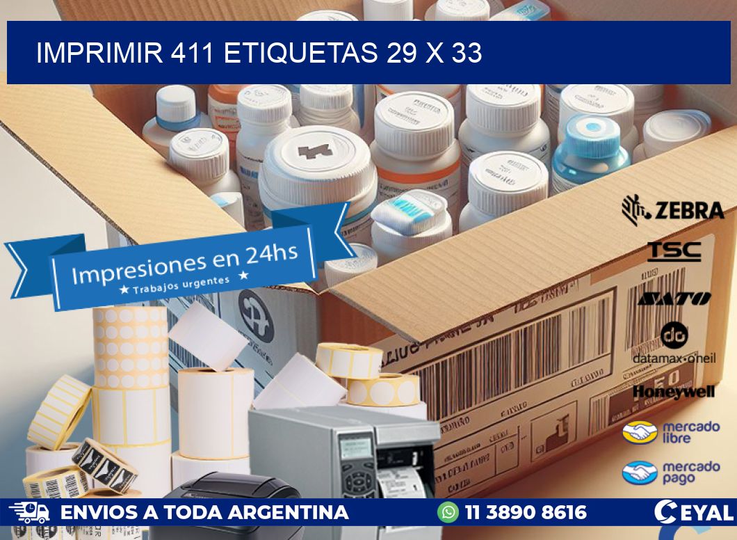 IMPRIMIR 411 ETIQUETAS 29 x 33