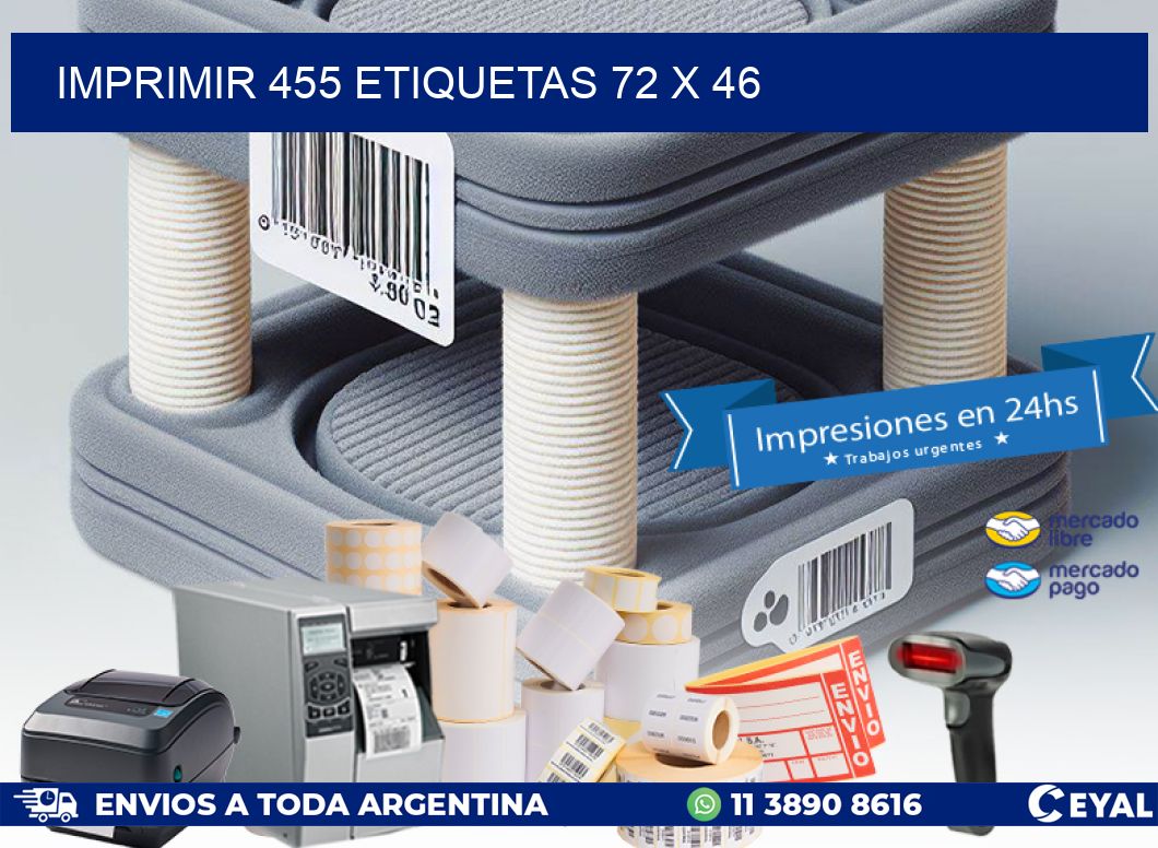 IMPRIMIR 455 ETIQUETAS 72 x 46