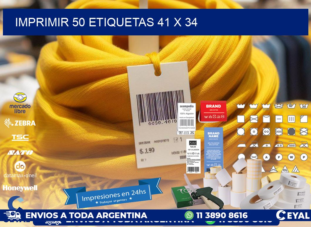 IMPRIMIR 50 ETIQUETAS 41 x 34