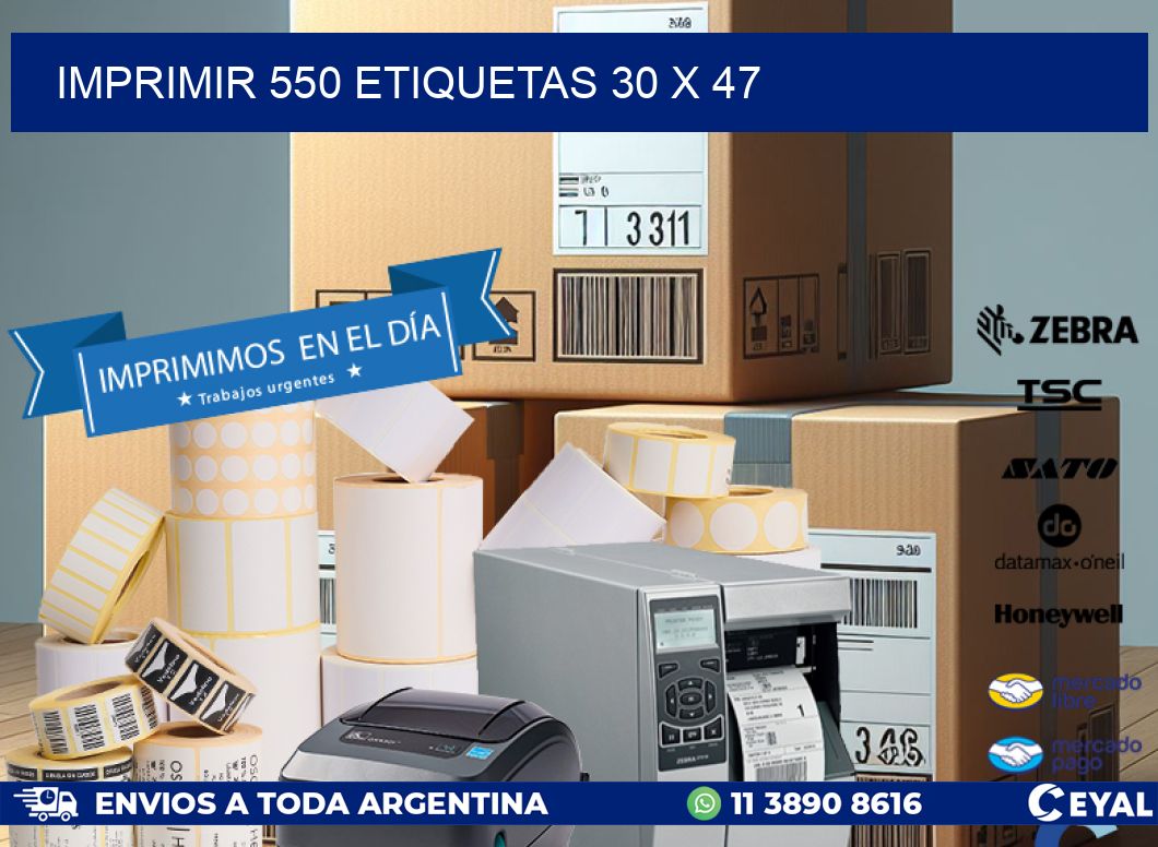 IMPRIMIR 550 ETIQUETAS 30 x 47
