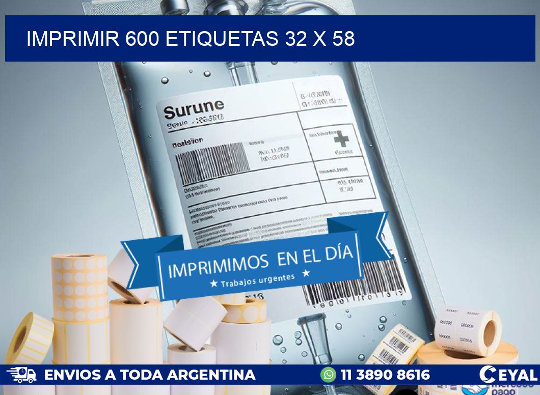 IMPRIMIR 600 ETIQUETAS 32 x 58