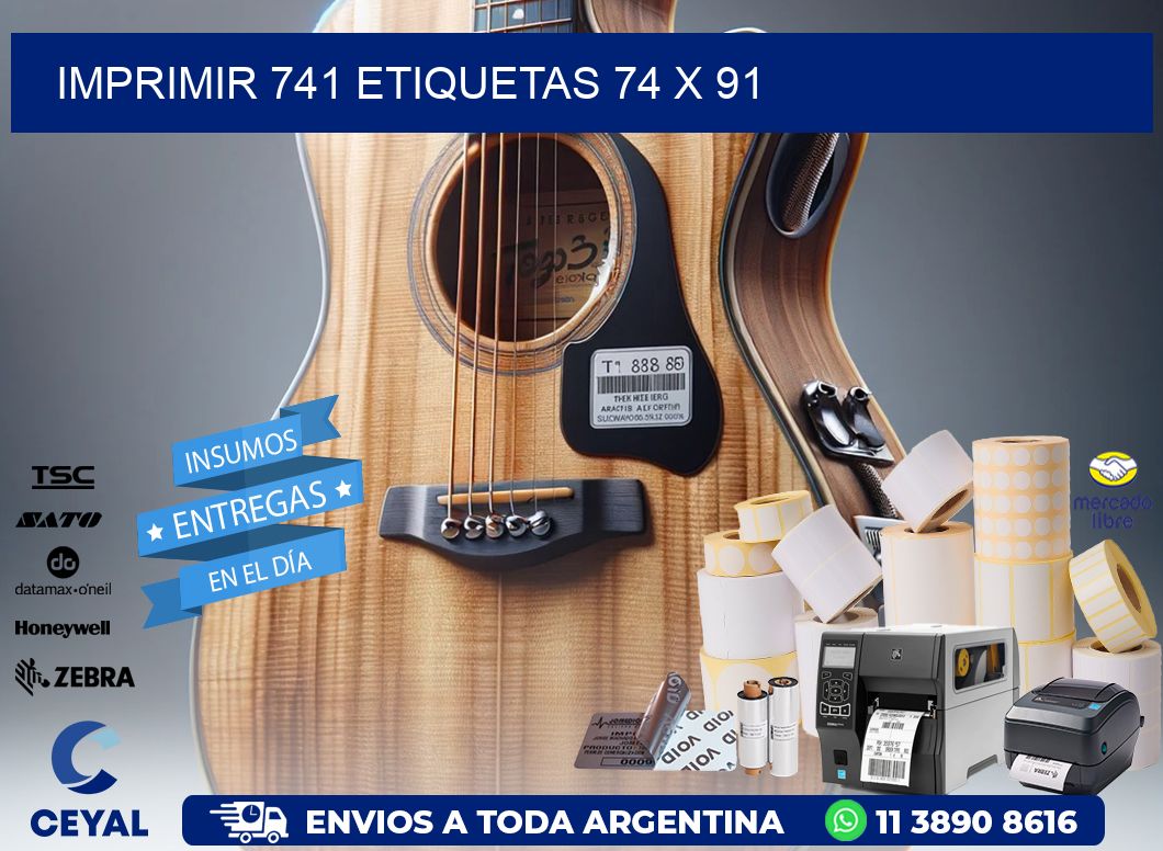 IMPRIMIR 741 ETIQUETAS 74 x 91
