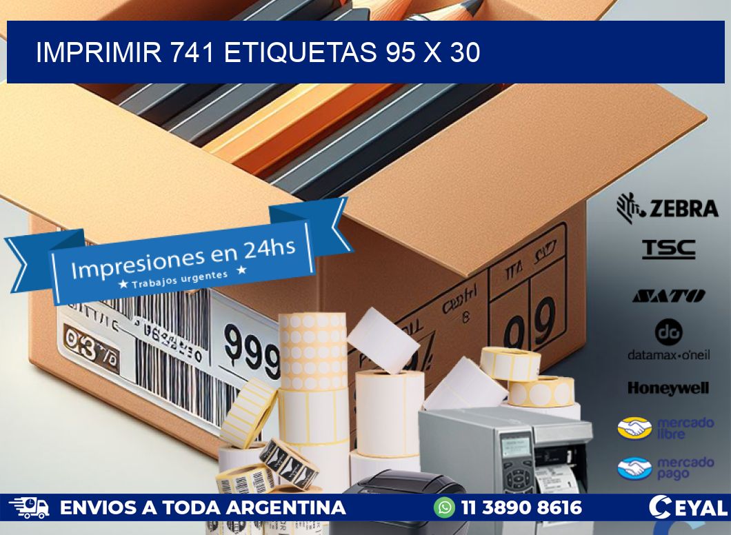 IMPRIMIR 741 ETIQUETAS 95 x 30