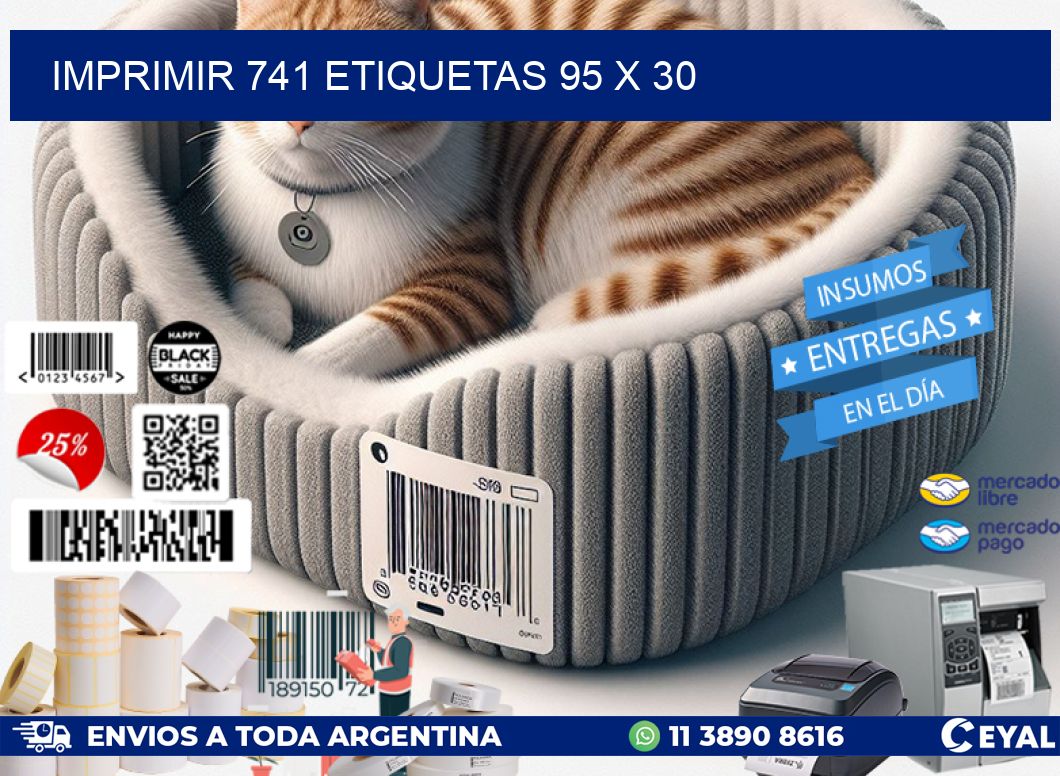 IMPRIMIR 741 ETIQUETAS 95 x 30