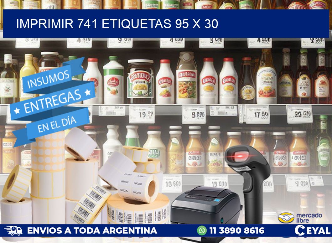 IMPRIMIR 741 ETIQUETAS 95 x 30