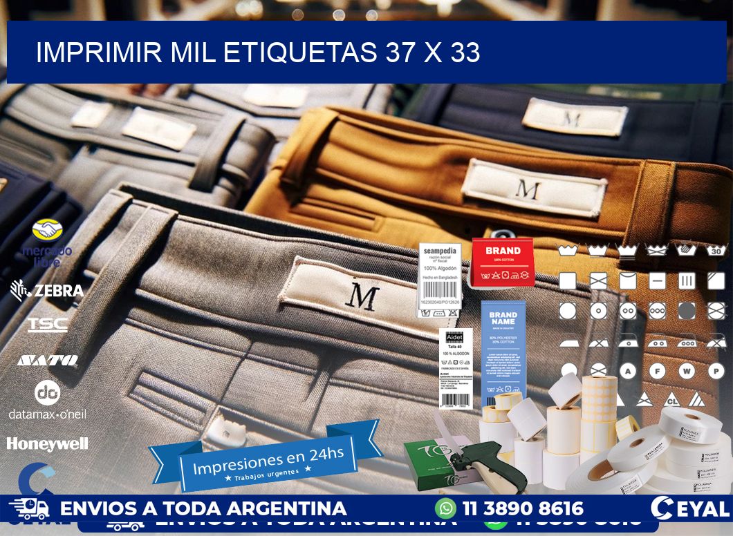 IMPRIMIR MIL ETIQUETAS 37 x 33