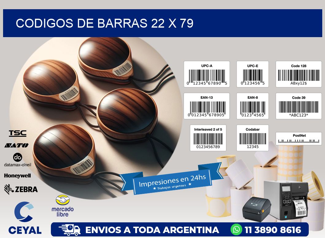 codigos de barras 22 x 79