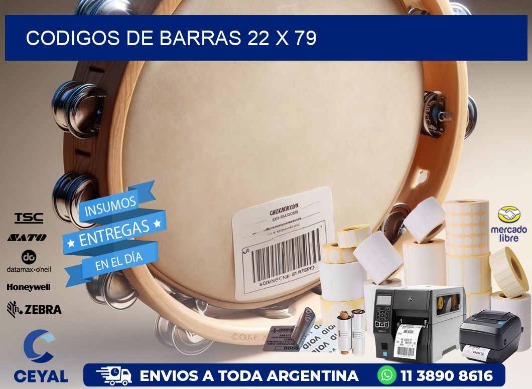 codigos de barras 22 x 79