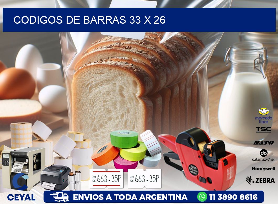 codigos de barras 33 x 26